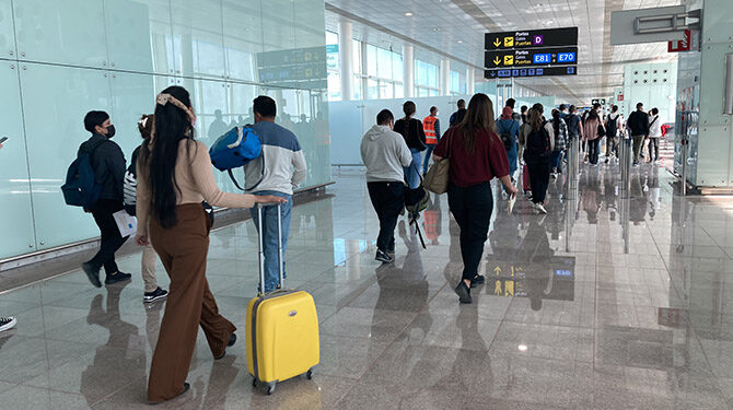 Els aeroports catalans reben més de 2,1 milions de passatgers internacionals a l’abril