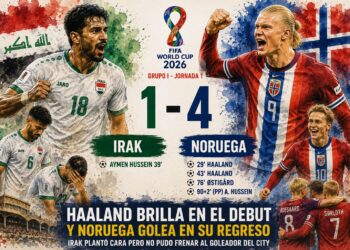 Iraq 1-4 Noruega: Haaland signa un debut mundialista d’estrella i situa els nòrdics al capdavant juntament amb França