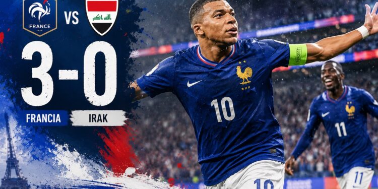 França imposa la seva llei davant l’Iraq en guanyar 3-0 i ja és als setzens de final del Mundial 2026