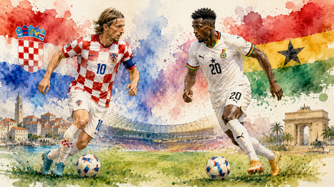 Croacia y Ghana se juegan la supervivencia en un duelo de estilos opuestos