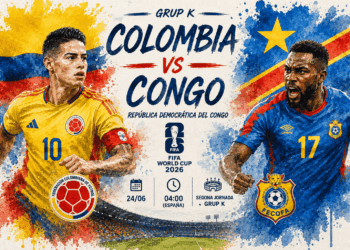 Colòmbia busca els vuitens davant una República Democràtica del Congo obligada a reaccionar