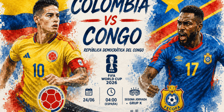 Colòmbia busca els vuitens davant una República Democràtica del Congo obligada a reaccionar
