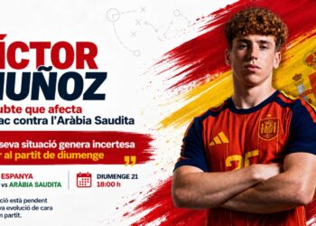 Víctor Muñoz, dubte davant Aràbia Saudita