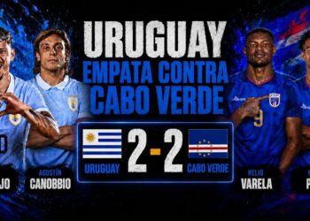 Empate entre Uruguay y Cabo Verde