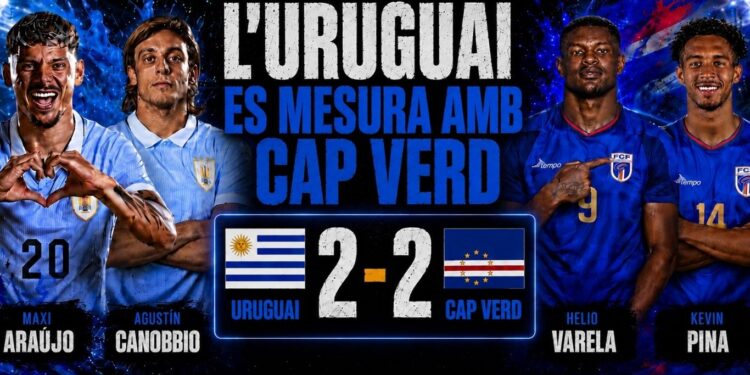 Empate entre Uruguai y Cap Verd