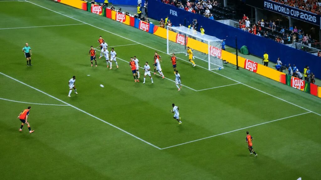 Momento del partido de España contra Cabo Verde