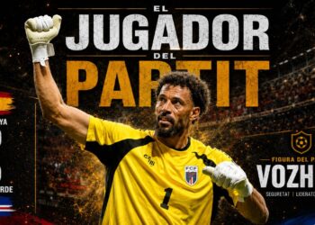 Vozhina jugador del partit ante espanya