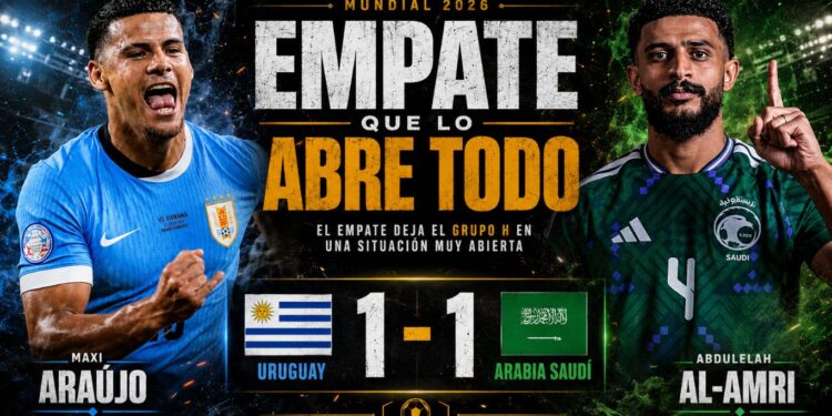 uruguay empata contra arabia saudí