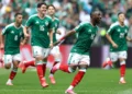 Jugadors de Mèxic celebren la victòria contra Sud-àfrica en el debut del Mundial 2026