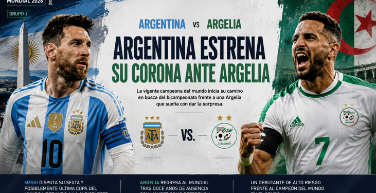 L’Argentina inicia la defensa del títol davant d’Algèria a la recerca d’un debut victoriós