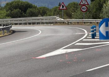 Un motorista muere en un accidente en la N-IIa en Martorell
