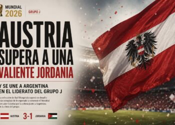 Austria supera a una valiente Jordania y se une a Argentina en el liderato del Grupo J
