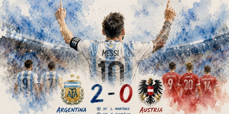 Messi decide de nuevo: Argentina vence a Austria por 2-0 y consolida el liderato en el Mundial de 2026