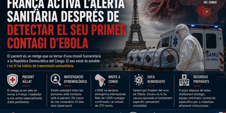 Francia activa la alerta sanitaria tras detectar su primer contagio de ébola