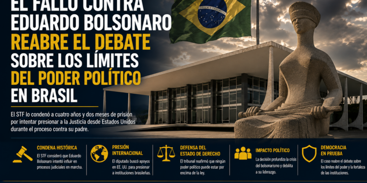 El fallo contra Eduardo Bolsonaro reabre el debate sobre los límites del poder político en Brasil