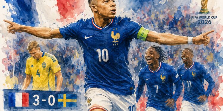 Francia arrasa a Suecia y presenta su candidatura al Mundial con una exhibición liderada por Mbappé