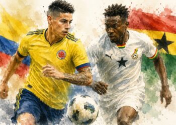 Colòmbia vol confirmar el seu gran moment davant una Ghana que somia donar la sorpresa