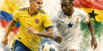 Colòmbia vol confirmar el seu gran moment davant una Ghana que somia donar la sorpresa