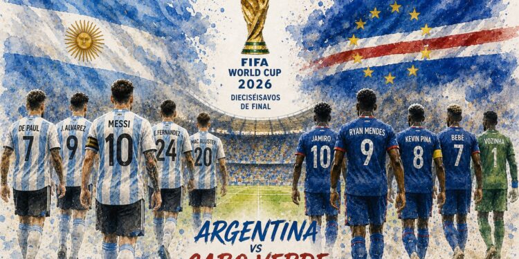 Argentina y Cabo Verde afrontan un duelo inédito con un billete para los octavos de final en juego