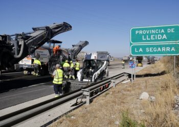 Comencen les obres de rehabilitació del ferm de l’A-2 entre Cervera i la Panadella