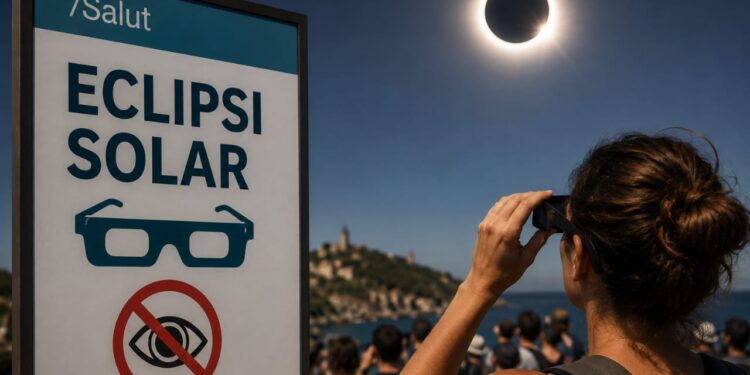 Salut refuerza la vigilancia ante el eclipse y alerta del riesgo de lesiones oculares irreversibles