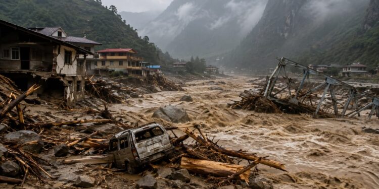 Nepal afronta una emergència en cadena després d’un terratrèmol que va desencadenar una inundació