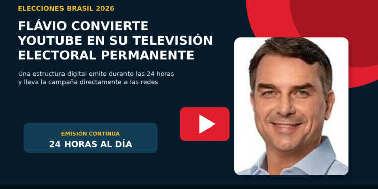 Flávio Bolsonaro converteix YouTube en una televisió electoral permanent