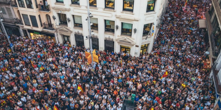 Tensió a les manifestacions per Ceuta a Barcelona