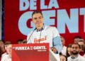 Pedro Sánchez en el mitin de Granada
